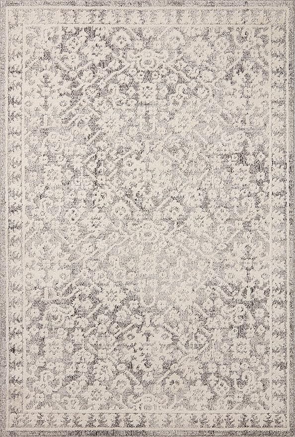 Loloi Magnolia Home by Joanna Gaines Gigi Collection GIG-01 Grey/Ivory 9'-2" x 13' Area Rug