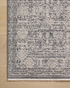 Loloi Amber Lewis Alie Collection ALE-03 Charcoal/Dove 2'-7'' x 12'-0'', .13'' Pile Height, Runner Rug