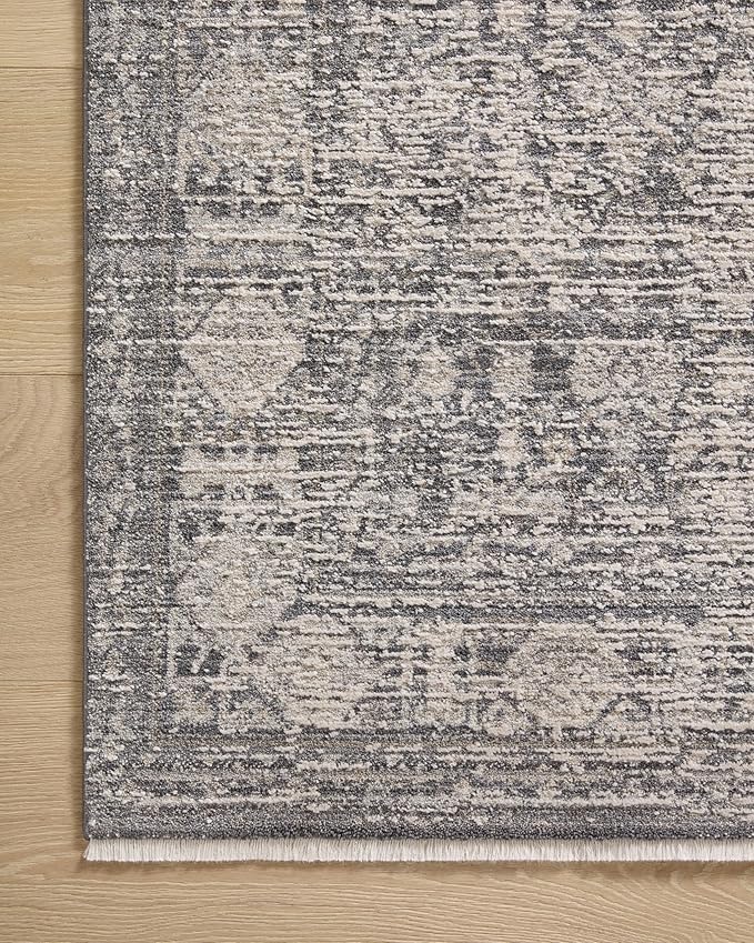 Loloi Amber Lewis Alie Collection ALE-03 Charcoal/Dove 11'-6'' x 15'-7'', .13'' Pile Height, Area Rug