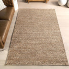 Nuloom Penelope Tan, 6' x 9', Hand-Braided, Wool & Cotton, Soft and Textured, High Traffic, Stain Resistant, Easy Clean, Durable Area Rug for Bedroom, Living Room, Dining, Foyer, Entryway