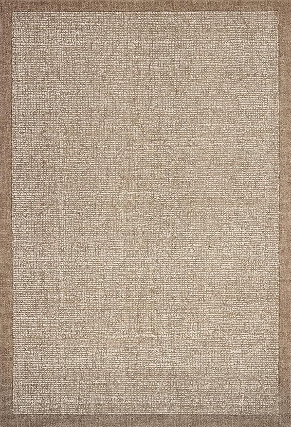Loloi Magnolia Home by Joanna Gaines Henley Collection HNY-01 Ivory/Brown 2'-6" x 9'-6" Runner Rug