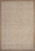 Loloi Magnolia Home by Joanna Gaines Henley Collection HNY-01 Ivory/Brown 2'-6" x 9'-6" Runner Rug