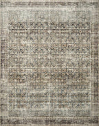 Loloi Amber Lewis Morgan Collection MOG-02 Navy/Sand 2'-3" x 11'-6" 38" Thick Runner Rug feat. CloudPile, Neutral, Room Décor, Vintage Inspired, Livingroom, Bedroom, Dining Area