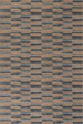 Dash & Albert Ravel Stripe Blue Machine Washable Rug, Runner-2.5 X 8 Feet, Tan/Blue Stripe Pattern