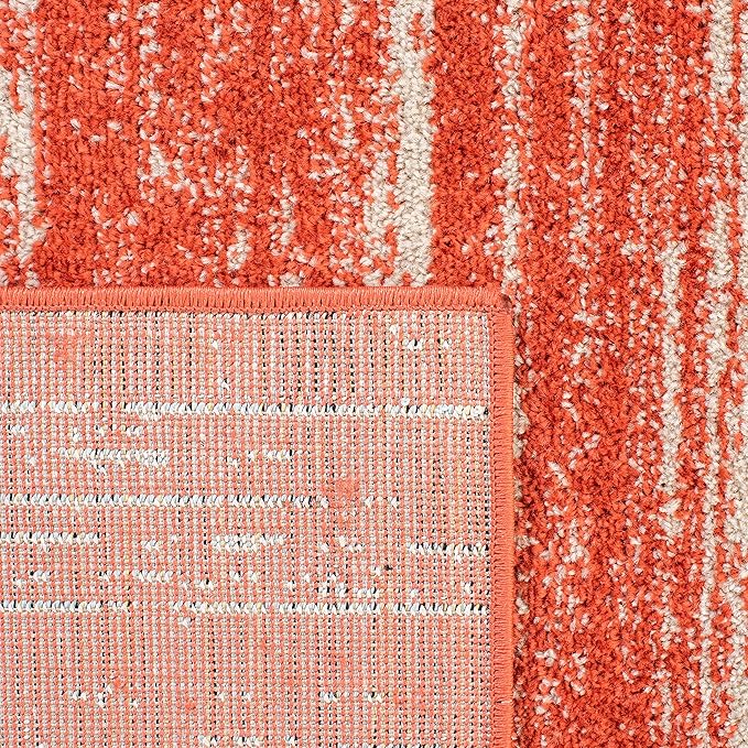 SAFAVIEH Adirondack Collection Accent Rug - 2'6" x 4', Orange & Grey, Modern Ombre Design, Non Shedding & Easy to Clean, Ideal for Front Door, Kitchen, Entryway, Accent Space (ADR113P)