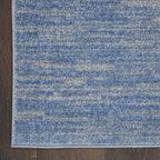 Nourison Home Nourison Essentials Blue Grey 4' x 6' Area Rug - Easy Clean, Non Shedding, Bed Room, Living Room, Dining Room, Kitchen (4' x 6')