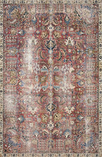 Loloi Chris Loves Julia Jules Collection JUL-01 Merlot/Multi 3'-6'' x 5'-6'', .13" Pile Height, Accent Rug