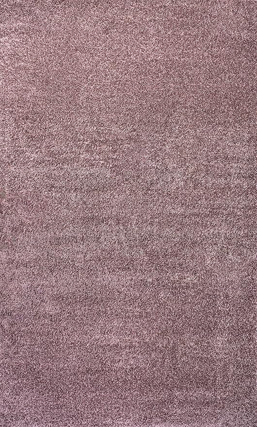 Eyely UES100R-8 Supersoft Haze Solid Low-Pile Indoor Area Rug Casual;Contemporary;Solid;Traditional, Bedroom, Kitchen, Living Room, Easy-Cleaning, Non-Shedding, 8 X 10, Light Purple