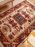 Hand Knotted Wool & Silk ECO-Friendly Oriental Area Rugs - 3'x5', Rectangle Shape, Cream Burgundy Color, Classic Oriental Traditional, Medium Pile Handmade Area Rugs (AF0102)