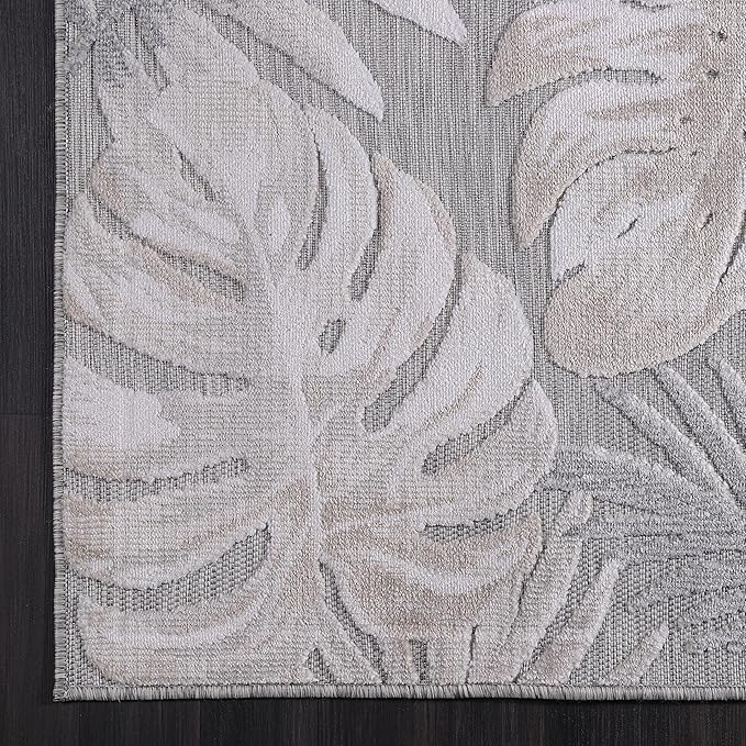 CAMILSON Runner Outdoor Rugs Oriental Retro Traditional Floral Medallion Area Rug 2x7 Non-Shedding Stain Resistant Indoor Carpet for Bathroom Hallway Kitchen Office (2 x 7 / Beige)