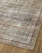 Loloi Chris Loves Julia Jules Collection JUL-09 Ink/Terracotta 2'-0'' x 5'-0'', .13" Pile Height, Accent Rug