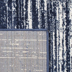 SAFAVIEH Area Rug 3x5 - Adirondack Collection - Navy & Ivory, Modern Ombre Design, Non Shedding & Easy to Clean, Ideal for Living Room, Bedroom, Office, Dining Space (ADR113N)