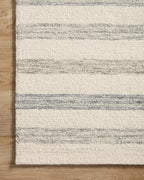 Loloi Chris Loves Julia Chris Collection CHR-05 Ivory/Slate 7'-9'' x 9'-9'', .50" Pile Height, Area Rug