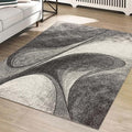LUXE WEAVERS Spiral Abstract Gray 5x7 Area Rug