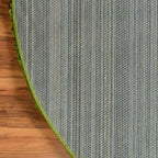 Unique Loom Solid Shag Collection Area Rug (6' 1" Round, Grass Green)