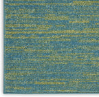 Nourison Home Nourison Essentials Blue Green 2' x 6' Area Rug - Easy Clean, Non Shedding, Bed Room, Living Room, Dining Room, Kitchen (6' Runner)