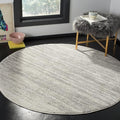 SAFAVIEH Adirondack Collection Area Rug - 11' Round, Light Grey & Grey, Modern Ombre Design, Non Shedding & Easy to Clean, Ideal for Living Room, Bedroom, Office, Dining Space (ADR113C)
