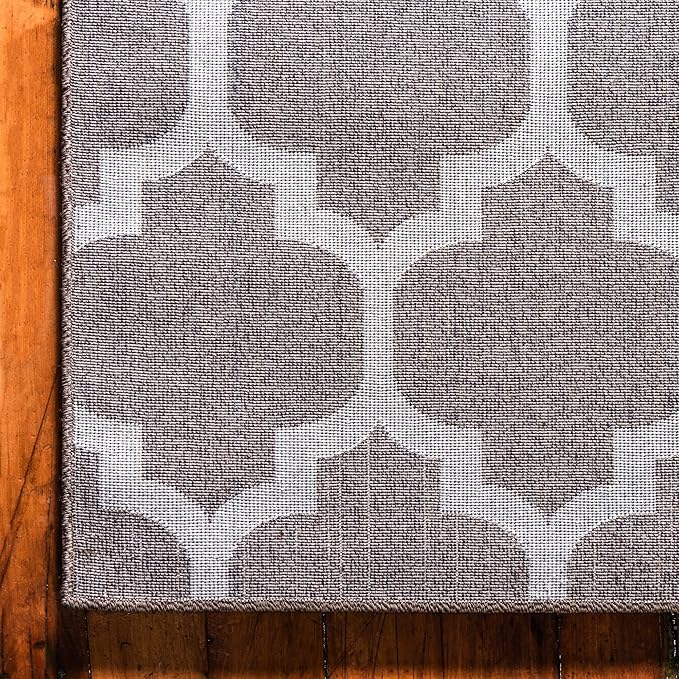 Rugs.com Lattice Collection Rug – 5' x 8' Brown Medium Rug Perfect for Bedrooms, Dining Rooms, Living Rooms