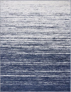 SAFAVIEH Area Rug 10x14 - Adirondack Collection - Large - Navy & Ivory, Modern Ombre Design, Non Shedding & Easy to Clean, Ideal for Living Room, Bedroom, Office, Dining Space (ADR113N)