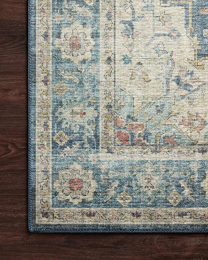 Loloi II Skye Collection SKY-12 Ocean/Multi 5'-0" x 7'-6" Area Rug