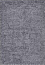 Unique Loom Davos Shag Collection Area Rug - Solid (7' 1" x 10' Rectangle, Peppercorn)