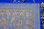 Unique Loom Sialk Hill Collection Area Rug - Washington (8' Square Dark Blue/Black)