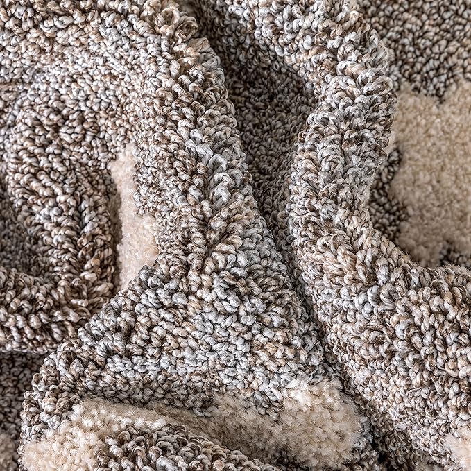 Well Woven Custom Size Hallway Stair Runner - Choose Your Length - Ainsley Ivory Diamond Trellis Geometric Tribal - 27 Inches Wide x 18 Feet Long Runner (27" x 18' Runner) Rug