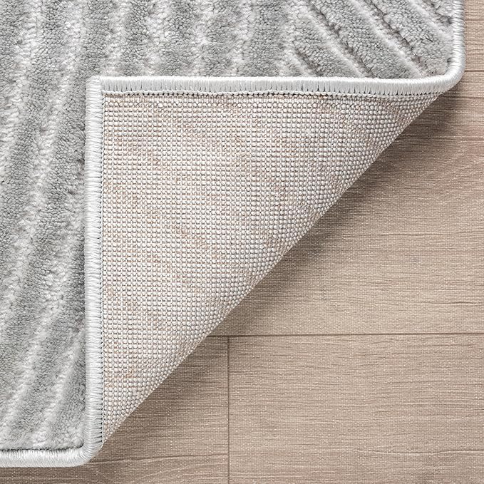 Abani Grey Area Rug for Living Room, Bedroom - Zen Reiki Pattern- 8' x 10' -Durable & Easy to Clean