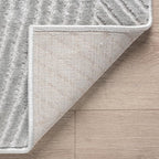 Abani Grey Area Rug for Living Room, Bedroom - Zen Reiki Pattern- 6' x 9' -Durable & Easy to Clean