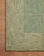 Loloi Chris Loves Julia Francis Collection FRA-02 Green/Natural 2'-0" x 5'-0" Accent Rug