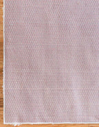 Unique Loom Davos Shag Collection Area Rug - Solid (5' 3" Square, White/ Ivory)