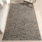 Nuloom Penelope Grey/Brown, 8'6" x 11'6", Hand-Braided, Wool & Cotton, Textured and Earthy, High Traffic, Stain Resistant, Easy Clean, Durable Area Rug for Bedroom, Living Room, Dining, Entryway