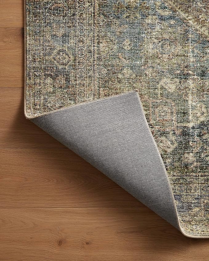 Loloi Amber Lewis Morgan Collection MOG-05 Spice/Lagoon 2'-0" x 5'-0" 38" Thick Accent Rug feat. CloudPile, Neutral, Room Décor, Vintage Inspired, Livingroom, Bedroom, Dining Area