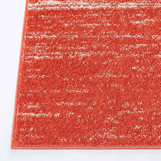 SAFAVIEH Area Rug 3x5 - Adirondack Collection - Orange & Grey, Modern Ombre Design, Non Shedding & Easy to Clean, Ideal for Living Room, Bedroom, Office, Dining Space (ADR113P)