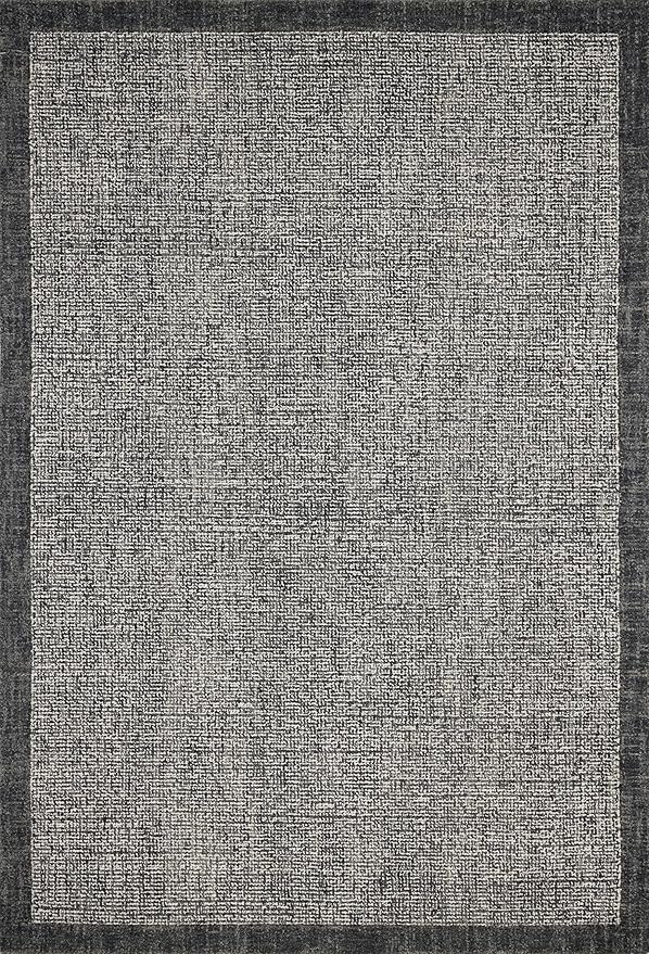 Loloi Magnolia Home by Joanna Gaines Henley Collection HNY-01 Ivory/Charcoal 2'-6" x 9'-6" Runner Rug