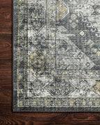 Loloi II Skye Collection SKY-09 Graphite/Silver 2'-6" x 7'-6" Runner Rug
