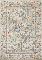Loloi Rifle Paper Co. Laurel Collection LAU-05 Ivory 5'-3" x 7'-8" Area Rug