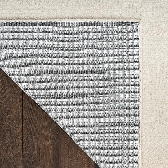 Nourison Nordic Ivory 8' x 10' Scandinavian Area Rug - Easy Clean, Non Shedding, Bed Room, Living Room, Dining Room, Kitchen (8' x 10')