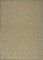 Nourison Home Courtyard Green 8' x 10' Area Rug - Easy Clean, Non Shedding, Bed Room, Living Room, Dining Room, Kitchen (8' x 10')