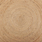 REDEARTH · Round Area Rug - Hand Woven Braided 100% Natural Jute - Artisan Made Reversible Boho Jute Rugs for Bedroom - Kitchen - Living Room - Farmhouse - Aesthetic Home Decor (8' Feet - Natural)