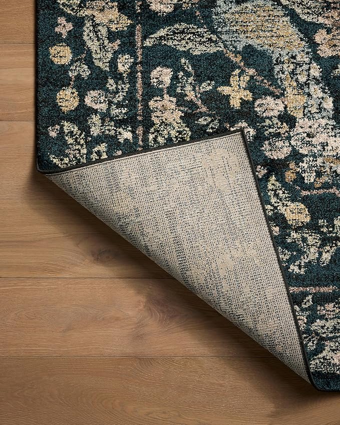 Loloi Rifle Paper Co. Laurel Collection LAU-05 Navy/Multi 3'-11" x 5'-7" Accent Rug