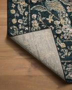 Loloi Rifle Paper Co. Laurel Collection LAU-05 Navy/Multi 6'-6" x 9'-2" Area Rug