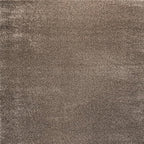 Eyely UES100J-6SQ Supersoft Haze Solid Low-Pile Indoor Area Rug, Coastal, Bohemian, Minimalist, Classic, Casual for Bedroom,Kitchen,Living Room,Non Shedding,Easy-Washing, Brown, 6' Square