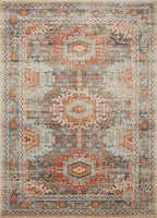 Loloi Jocelyn Collection JOC-03 Mist/Multi 2'-3" x 4'-0" .38" Thick Accent Rug