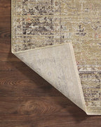 Loloi Magnolia Home by Joanna Gaines Millie Collection MIE-03 Gold/Charcoal 2'-7" x 8'-0", .25" Pile Height, Runner Rug