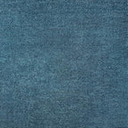 Eyely UES100H-6SQ Supersoft Haze Solid Low-Pile Indoor Area Rug, Coastal, Bohemian, Minimalist, Classic, Casual for Bedroom,Kitchen,Living Room,Non Shedding,Easy-Washing, Blue, 6' Square