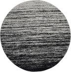 SAFAVIEH Adirondack Collection Area Rug - 10' Round, Silver & Black, Modern Ombre Design, Non Shedding & Easy to Clean, Ideal for Living Room, Bedroom, Office, Dining Space (ADR113A)
