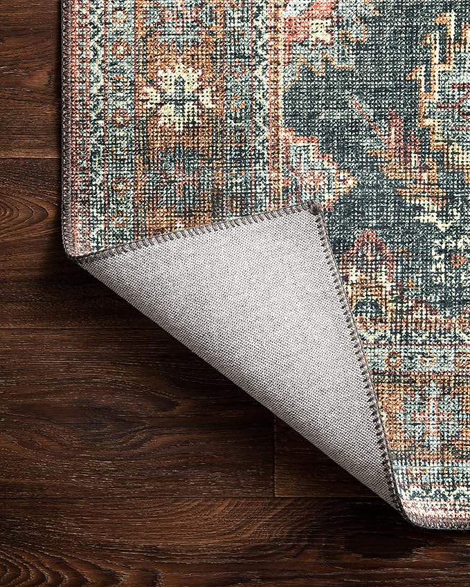 Loloi Skye Collection SKY-10 Sea/Rust 9'-0" x 12'-0" Area Rug
