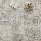 Modern Abstract Beige Gray Area Rug 3x5 Entryway Machine Washable Office Carpet Kitchen Door Mat Indoor Accent Throw Low Pile Non Slip Distressed Living Dining Laundry Room Bedroom