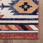 Well Woven Tulsa Lea Crimson Traditional Southwestern Tribal 3x5 (3'11" x 5'3") Area Rug